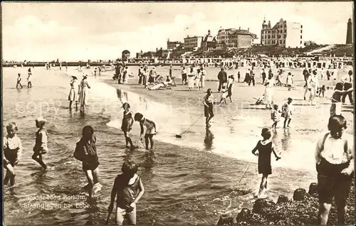 Borkum Nordseebad Strand Ebbe / Borkum /Leer LKR