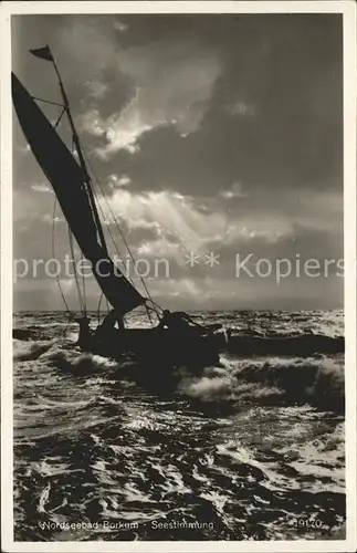 Borkum Nordseebad Segelboot / Borkum /Leer LKR