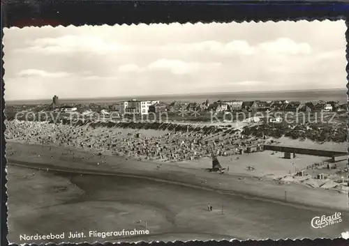 Juist Nordseebad Fliegeraufnahme Strand / Juist /Aurich LKR