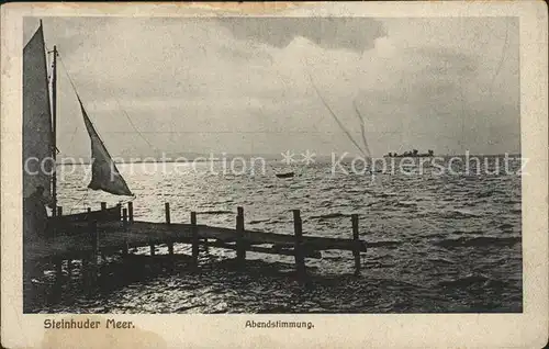 Steinhuder Meer Abendstimmung Kat. Wunstorf