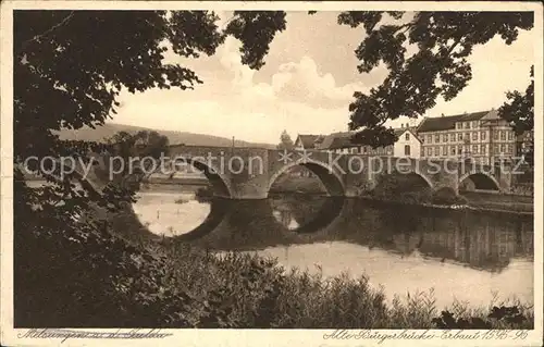 Melsungen Fulda Alte Buergerbruecke Kat. Melsungen