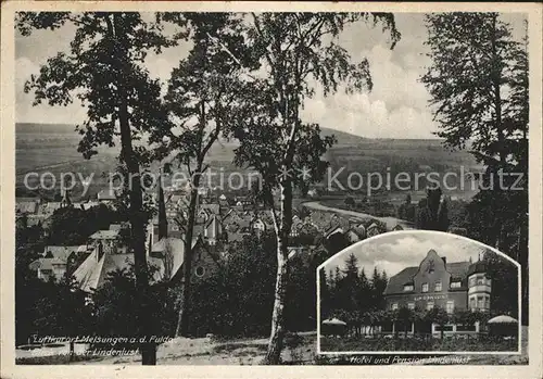 Melsungen Fulda Hotel Pension Lindenlust Panorama Luftkurort Kat. Melsungen