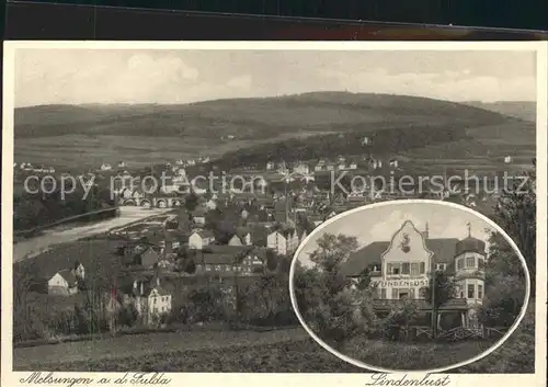 Melsungen Fulda Panorama Hotel Lindenlust Kat. Melsungen