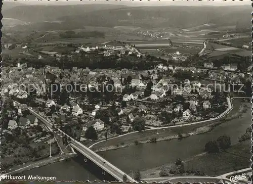 Melsungen Fulda Luftkurort Bruecke Fliegeraufnahme Kat. Melsungen