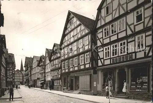 Melsungen Fulda Brueckenstrasse Altstadt Fachwerkhaeuser Kat. Melsungen