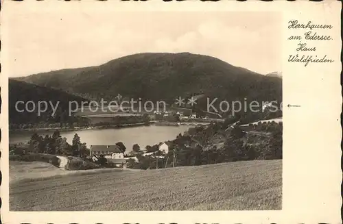 Herzhausen Edersee Haus Waldfrieden  Kat. Edertal