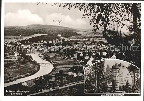 Melsungen Fulda Fliegeraufnahme Waldhotel Lindenlust Kat. Melsungen