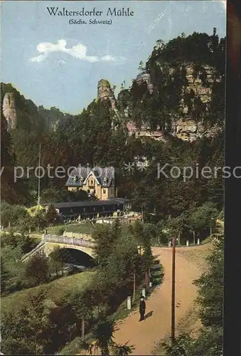 Polenztal Waltersdorfermuehle Kat. Hohnstein