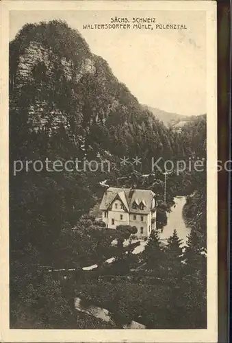 Polenztal Waltersdorfermuehle  Kat. Hohnstein