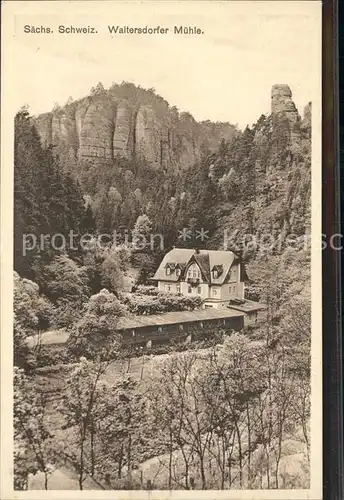 Polenztal Waltersdorfer Muehle Kat. Hohnstein