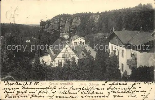 Schweizermuehle Saechsische Schweiz  Kat. Rosenthal Bielatal