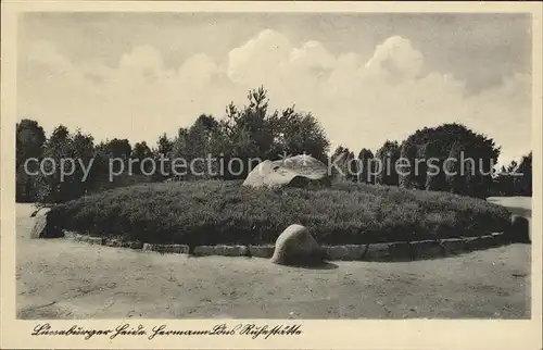 Lueneburger Heide Hermann Loens Grabstaette Kat. Walsrode