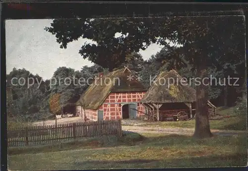 Lueneburger Heide Bauernhof Kat. Walsrode