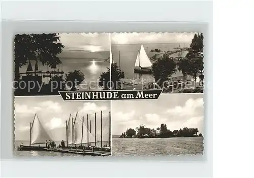 Steinhude Promenade Segelboot Insel Festung Wilhelmstein Kat. Wunstorf