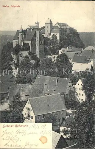 Saechsische Schweiz Schloss Hohnstein Kat. Rathen Sachsen