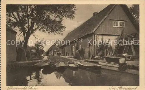 Spreewald Am Bootsstand Kat. Luebbenau