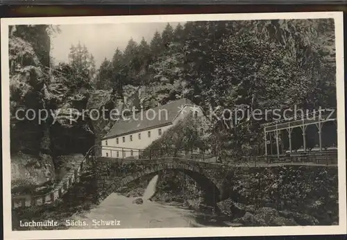 Lochmuehle Saechsische Schweiz Liebetaler Grund / Lohmen Sachsen /Saechsische Schweiz-Osterzgebirge LKR