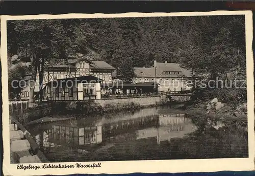 Lichtenhain Sebnitz Wasserfall Elbgebirge Kat. Sebnitz