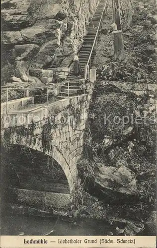 Lochmuehle Saechsische Schweiz Liebetaler Grund / Lohmen Sachsen /Saechsische Schweiz-Osterzgebirge LKR