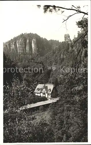 Polenztal Waltersdorfer Muehle Kat. Hohnstein