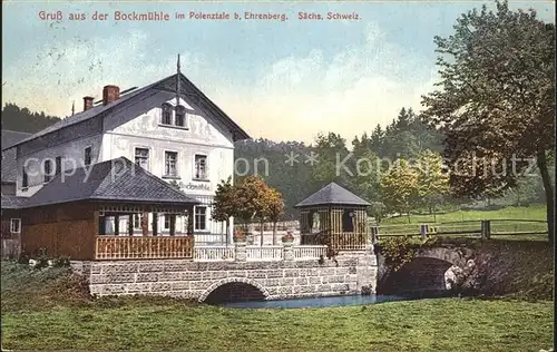 Polenztal Bockmuehle Kat. Hohnstein