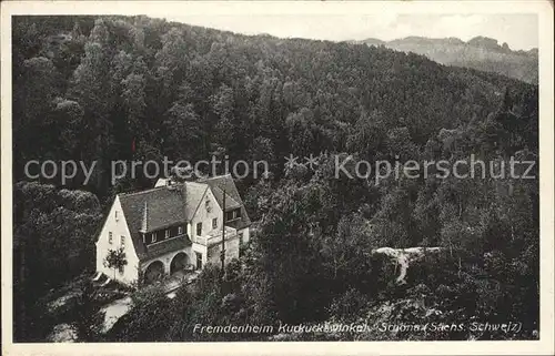 Schoena Elbe Fremdenheim Kuckuckswinkel Kat. Reinhardtsdorf Schoena