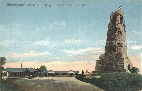 Kuhberg Netzschkau Bismarckturm Kat. Netzschkau