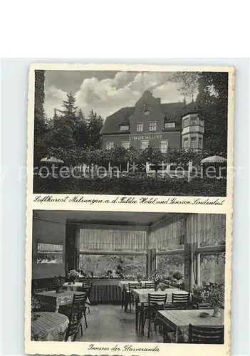 Melsungen Fulda Hotel Pension Lindenlust Kat. Melsungen