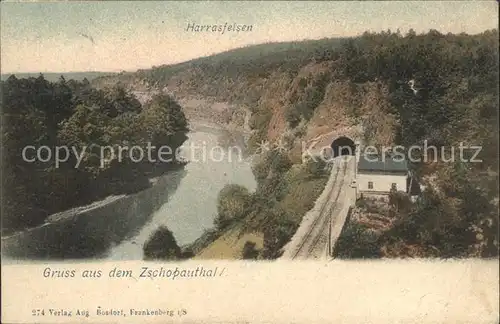 Zschopautal Harrasfelsen Tunnel Kat. Zschopau