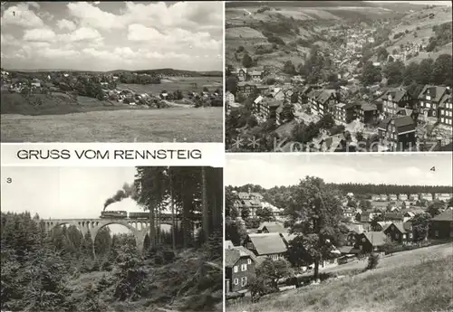 Rennsteig Neuhaus Lauscha Bruecke im Finstergrund Ernstthal Kat. Neuhaus Rennweg