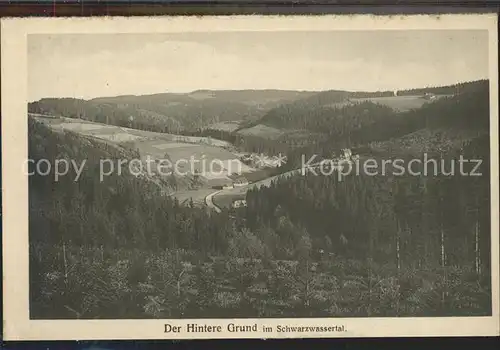 Zoeblitz Sachsen Panorama Hintere Grund Schwarzwassertal Kat. Zoeblitz