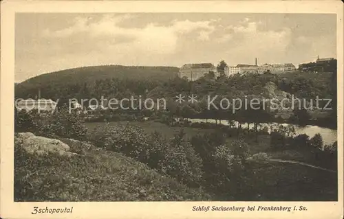 Zschopautal Schloss Sachsenburg bei Frankenberg Kat. Zschopau