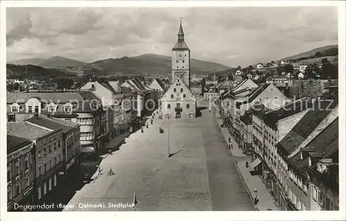 Deggendorf Donau Stadtplatz Rathaus Kat. Deggendorf