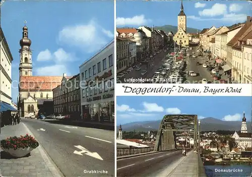 Deggendorf Donau Grabkirche Luitpoldplatz Rathaus Donaubruecke Kat. Deggendorf