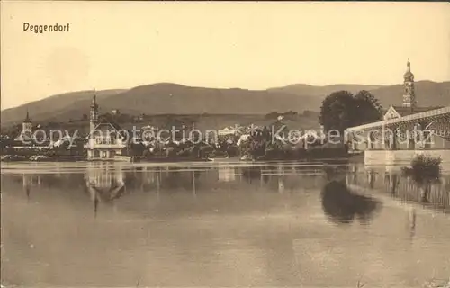 Deggendorf Donau Teilansicht Donaupartie Kat. Deggendorf