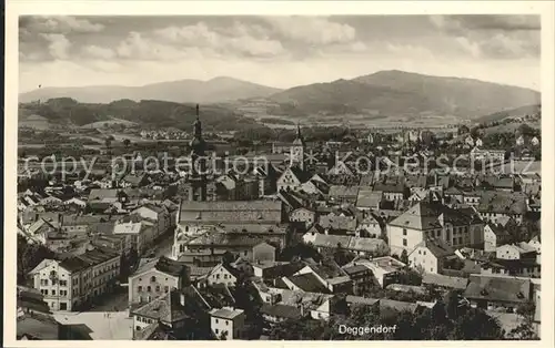 Deggendorf Donau Stadtblick Kirche Kat. Deggendorf