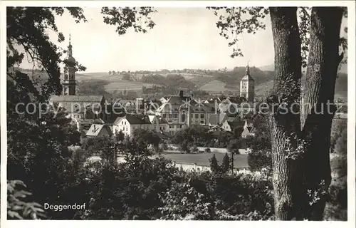 Deggendorf Donau Teilansicht Kirche Kat. Deggendorf