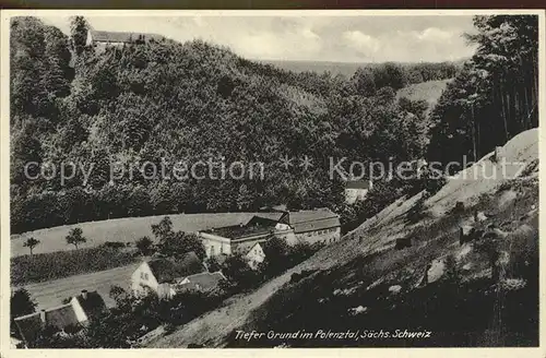 Polenztal Tiefer Grund Kat. Hohnstein