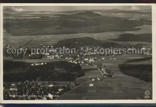 Gross Schoenau Goerlitz Blick von der Lausche Kat. Goerlitz