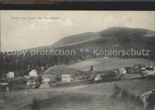 Hayn Oybin Panorama mit Hochwald Zittauer Gebirge