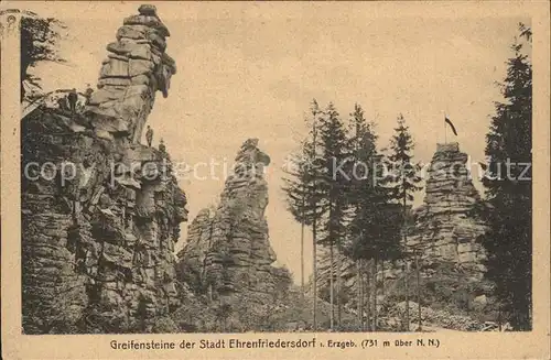 Greifensteine Erzgebirge Felsformation Kat. Typen