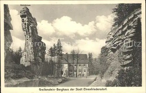 Greifensteine Erzgebirge Greifenstein Berghaus Felsformationen Kat. Typen