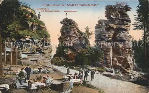 Greifensteine Erzgebirge Greifenstein Berghaus Felsformationen Kat. Typen