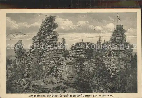 Greifensteine Erzgebirge Felsformationen Aussichtsfelsen Kat. Typen