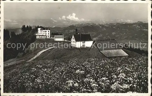 St Anton Oberegg Kurhaus Pension Alpenhof Alpenpanorama Kat. St. Anton