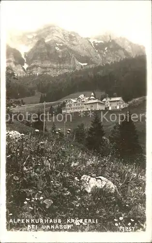 Urnaesch AR Alpenkurhaus Kraezerli Bergwiese Appenzeller Alpen Kat. Urnaesch