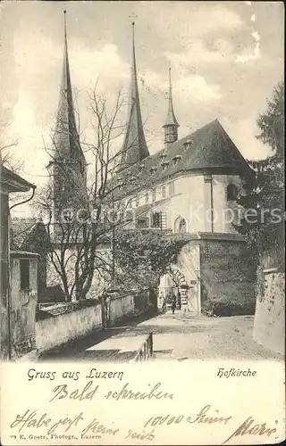 Luzern LU Hofkirche Kat. Luzern