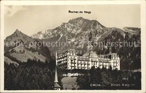 Caux VD Hotel Regina Rocher de Naye Kat. Caux