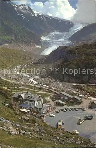 Sustenstrasse Hotel Steingletscher mit Sustenhorn Kat. Susten