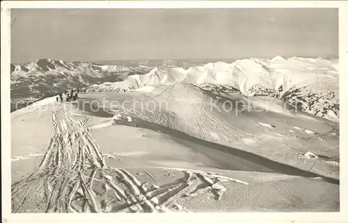 Arosa GR Skiabfahrt vom Weisshornsattel Kat. Arosa